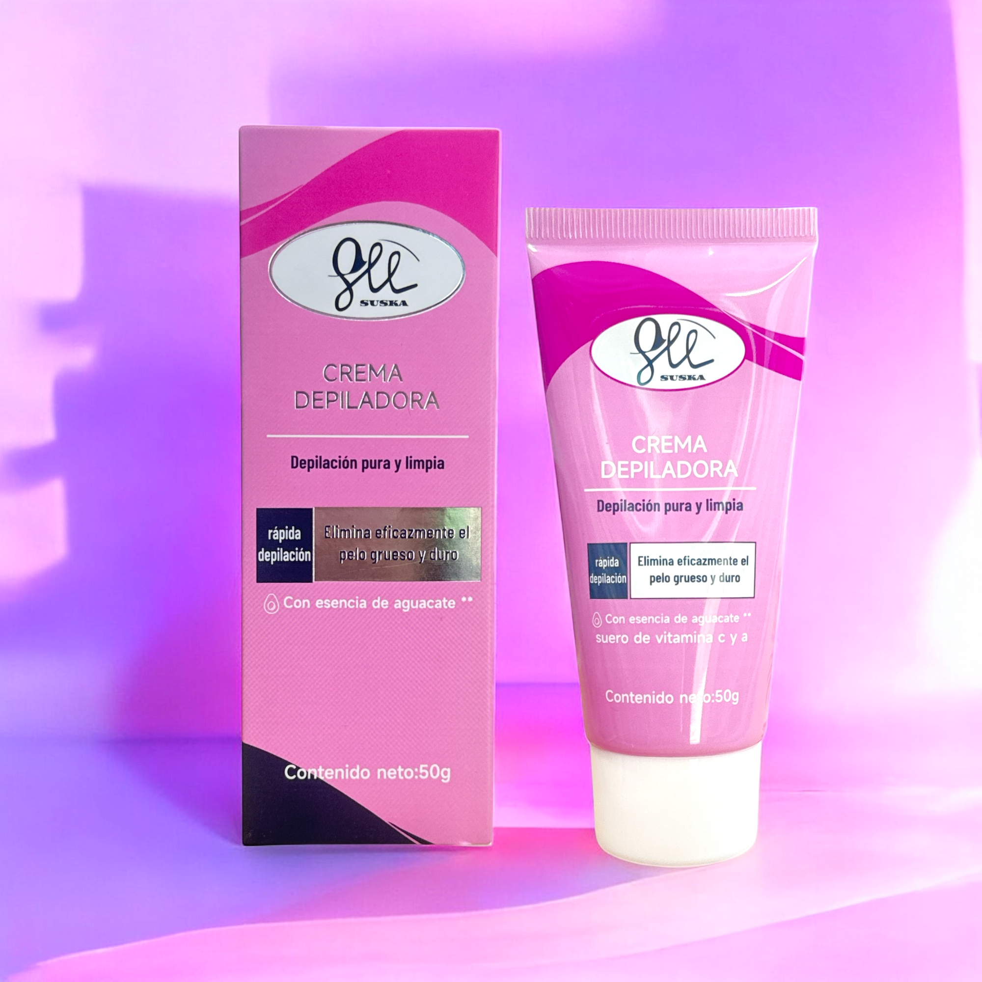 Crema depiladora con esencia de aguacate