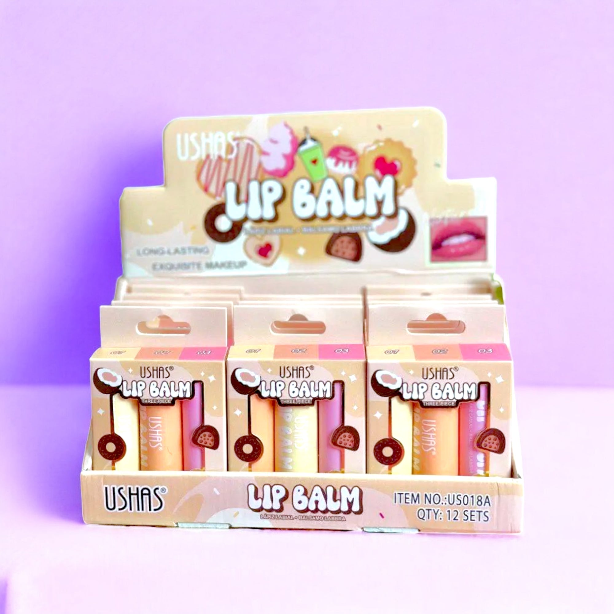 Ushas – Lip Balm Set (3 piezas)