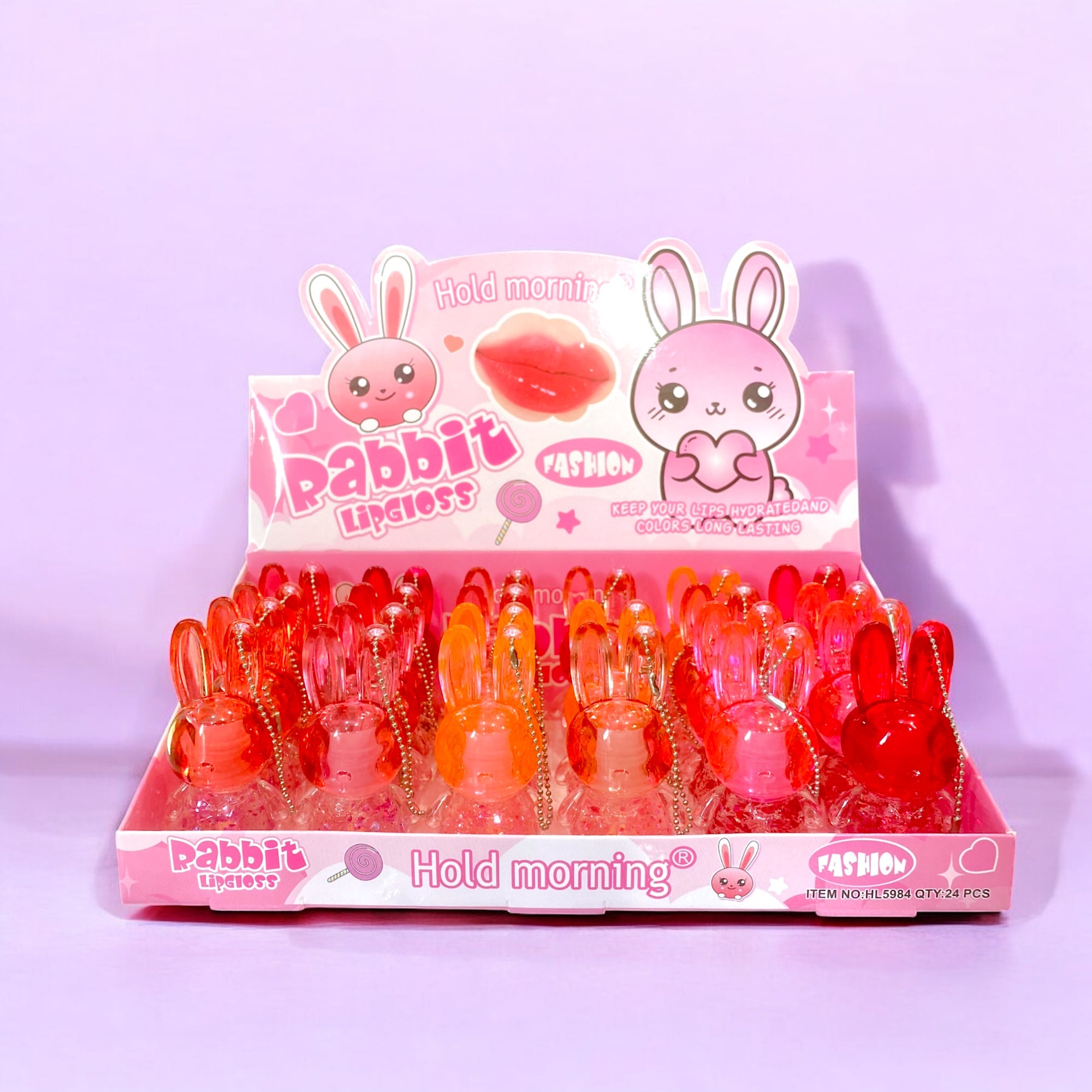 Rabbit Lip Gloss con llavero