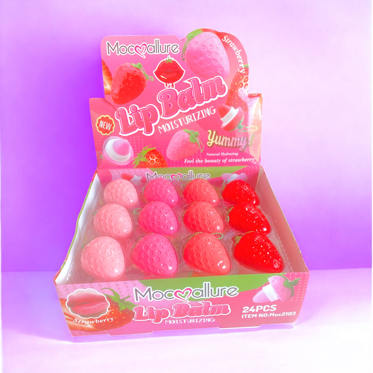 Balsamo de fresa con llavero